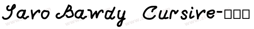 Savo Bawdy   Cursive字体转换
